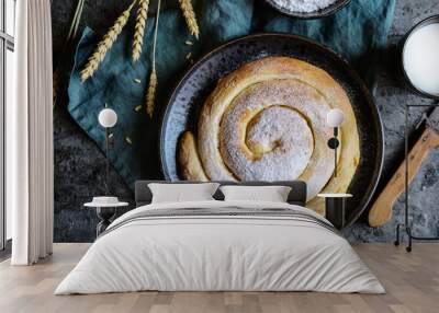 Ensaimada - traditional spiral shaped pastry Wall mural