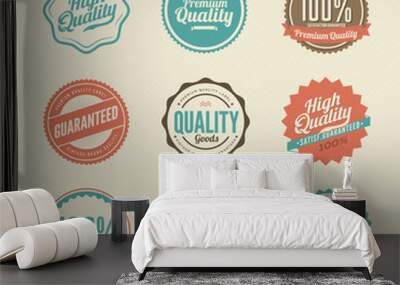 Premium quality label collection Wall mural