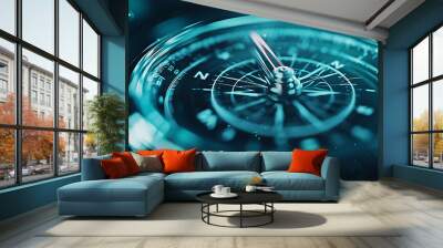 Compass Navigation: Finding Your Way with Precision Wall mural