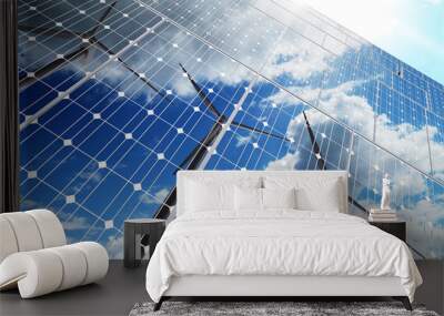 green energy background Wall mural