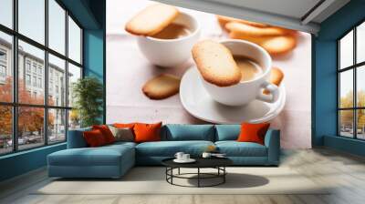 Italian traditional cookies Cat tongues Wall mural