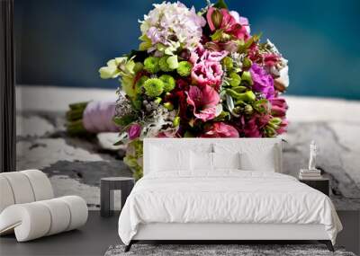 Colorful bouquet Wall mural