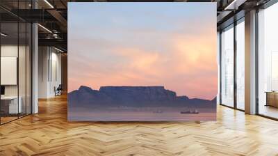 Table mountain at night Wall mural