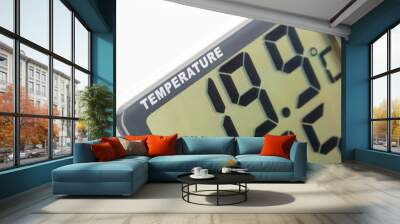 Electronic thermometer closeup Wall mural