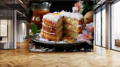 magical coconut cake recipe Wall mural