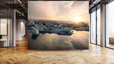 Iceland Landscape Jokulsarlon Glacial Lagoon Wall mural