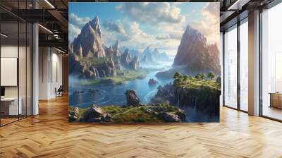 Fantasy Realm Landscapes Wall mural