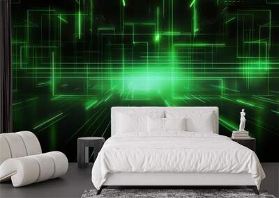 futuristic 3 d background cyberpunk Wall mural