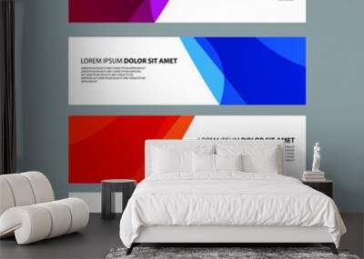 Vector Abstract design banner web template Wall mural