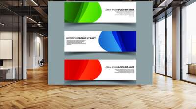 Vector Abstract design banner web template Wall mural