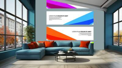 Vector Abstract design banner web template Wall mural