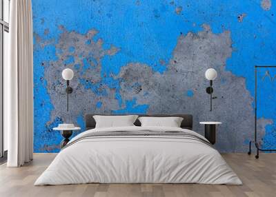 old blue wall Wall mural