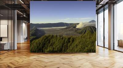 Wide scenic valcano Wall mural