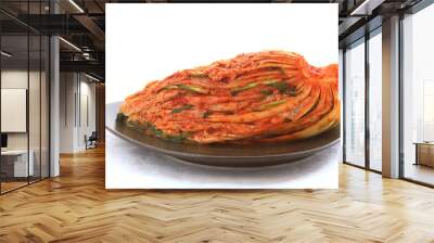 The most famous Korean traditional food Kimchi(napa cabbage). It's a basic Korean side dish made of vegetables with a variety of seasonings.  Wall mural