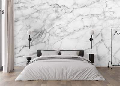 White marble texture, detailed structure of marble in natural patterned for design. Wall mural