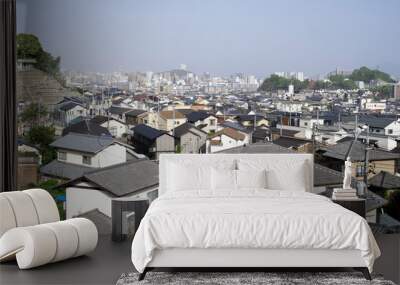 Residential district in japan suburb Wall mural