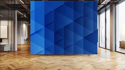 Abstract blue light and shade creative background. Vector illustration. Wall mural