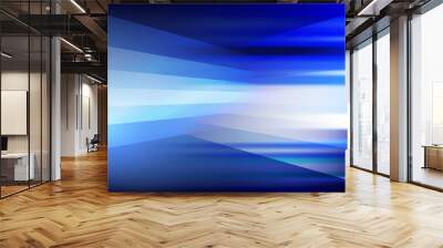 Abstract speed blue light and shade creative background. Vector illustration. Wall mural