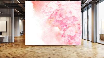 Flower watercolor illustration. Wall mural