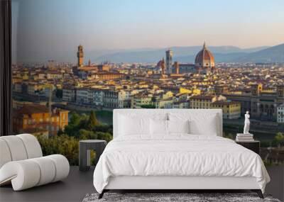 Florence city skyline panorama - Florence - Italy Wall mural