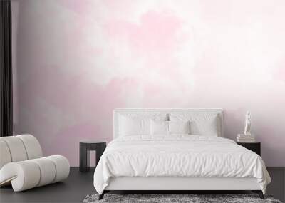 Abstract colour of clouds and sky on pink in sunshine for texture background. Wall mural