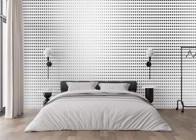 black white seamless pattern with dot grid. vector ilustration Wall mural