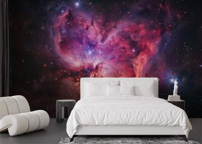 nebula, universe, space, computer desktop, screen protector , wallpaper, purple, pink, red  Wall mural