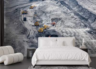 Large quarry with many horizons and ledges. Wall mural