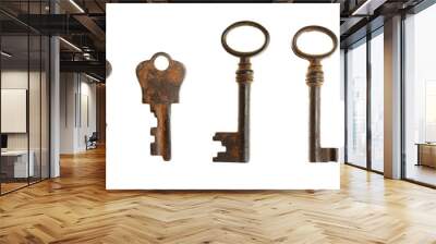 set of vintage keys Wall mural