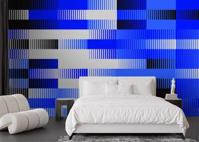 Abstract geometric vector pattern with transition effect Wall mural