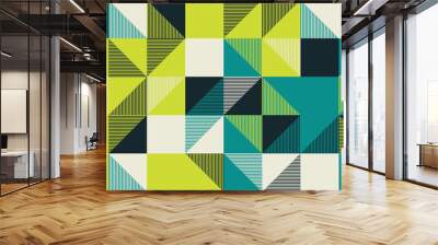 Angular Vector Pattern Design Abstract Background Wall mural