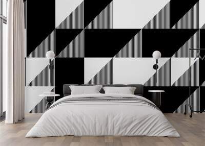 Colorful Geometric Vector Pattern Design Wall mural