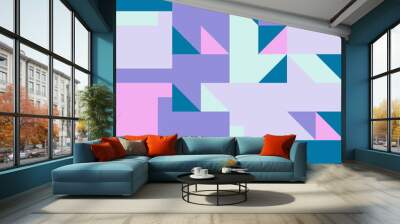 Colorful Geometric Vector Pattern Design Wall mural