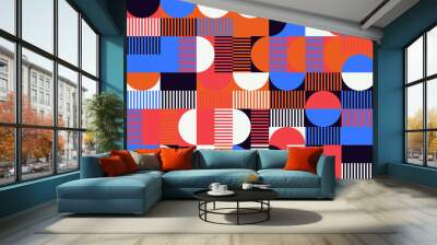 Colorful Geometric Vector Pattern Design Wall mural