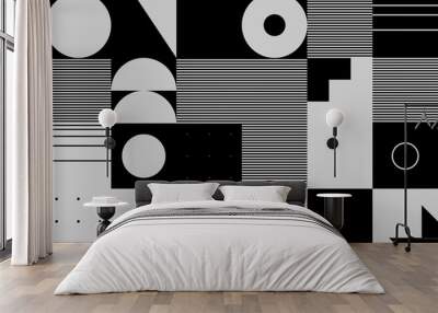 Digital Design Abstract Vector Pattern Wall mural