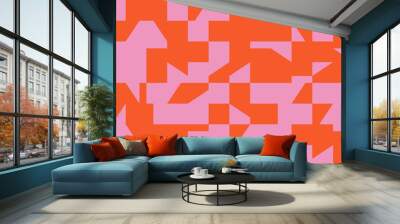 Duotone Abstract Vector Pattern Design Wall mural