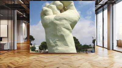 hand and pen sculpture Wall mural