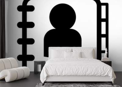 Address book icon Wall mural