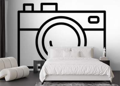 Camera icon Wall mural