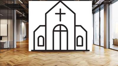 Church icon Wall mural