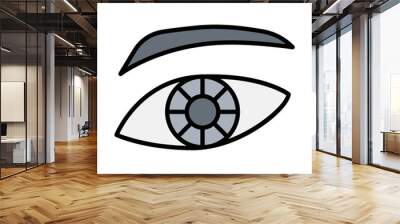 Eye icon Wall mural