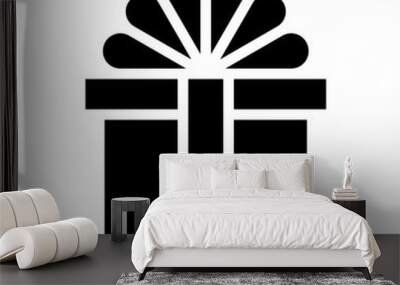 Gift icon Wall mural