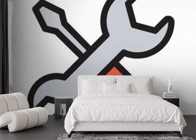 Hand tools icon Wall mural