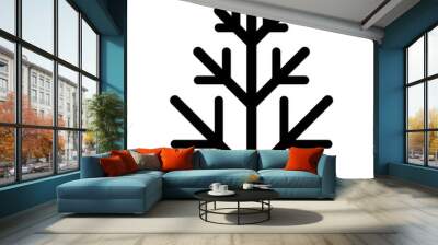 Leaves icon in thin line style vector illustration graphic design Wall mural