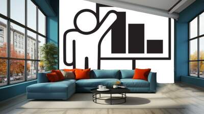 Presentation icon Wall mural