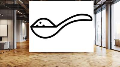 Salt icon in thin line style vector illustration graphic design Wall mural