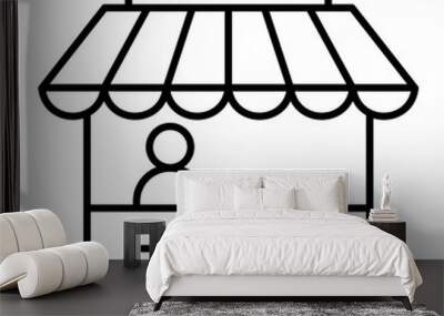 Shop icon Wall mural