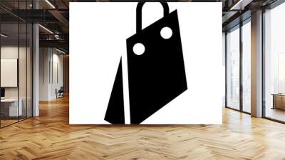 Shopping bag icon vector illustration graphic design Wall mural