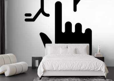 Smart car icon Wall mural