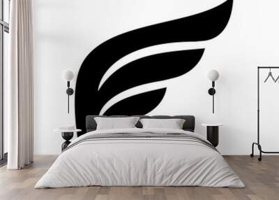 Wing icon Wall mural